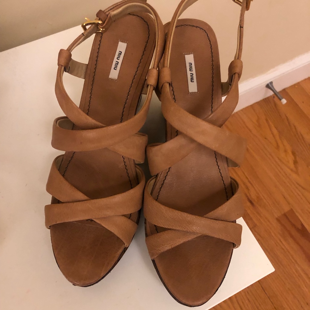 Miu Miu Wedge Sandals